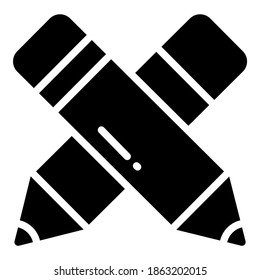 Symbol für Stifte, Vektorsymbol, Symbol für Schule und Bildung
