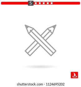 pencils vector icon