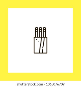 pencils vector icon. flat design