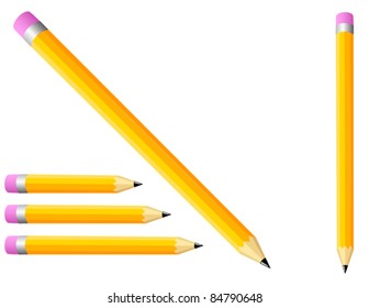 Pencils - Vector Illustration. (high resolution JPEG also available).