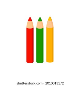 
pencils vector illustration isolated on white background