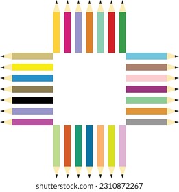  Pencils Vector image or clipart