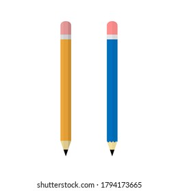 Pencils for writing isolated on white, eps10 vector illustration 