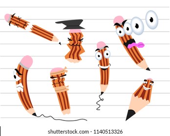 Pency the pencil cartoon character