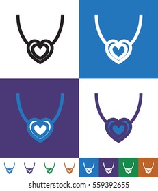 Pendant Flat minimal icon vector