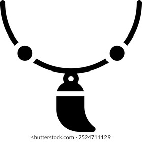 pendant glyph icon illustration vector