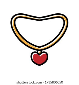 pendant hand drawn icon vector design