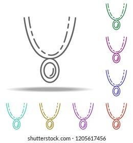 pendant icon. Elements of Beauty, make up, cosmetics in multi color style icons. Simple icon for websites, web design, mobile app, info graphics