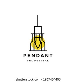 hängendes industrielles Logo, Vektorsymbol