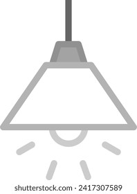 Pendant Light Isolated Vector Illustration