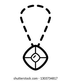 Pendant  line vector icon 