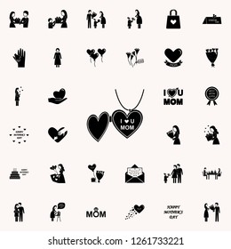pendant love mom icon. Mother's Day icons universal set for web and mobile