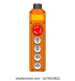 Pendant remote control crane. Elevator remote control. Electric switch hoist.