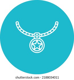 Pendant vector icon. Can be used for printing, mobile and web applications.