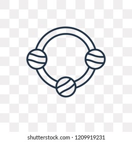 Pendant vector outline icon isolated on transparent background, high quality linear Pendant transparency concept can be used web and mobile