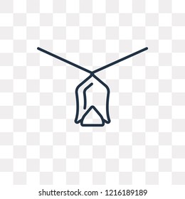 Pendant vector outline icon isolated on transparent background, high quality linear Pendant transparency concept can be used web and mobile