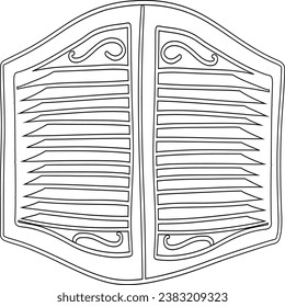 Pendeltyur door swings on hinges drawing design design.
