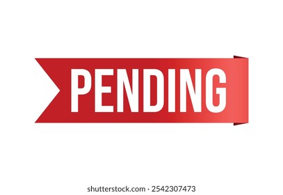 pending banner design. pending icon. Flat style vector illustration.