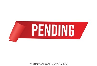 pending banner design. pending icon. Flat style vector illustration.