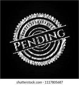 Pending chalk emblem