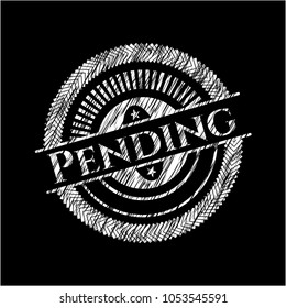 Pending with chalkboard texture