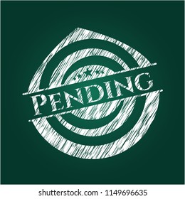 Pending with chalkboard texture