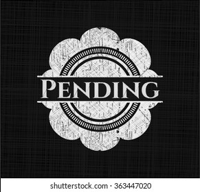 Pending with chalkboard texture