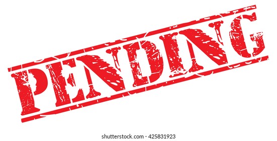 pending grunge stamp, vector illustration