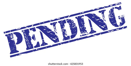 pending grunge stamp, vector illustration