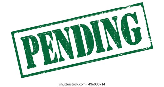 pending grunge stamp, vector illustration