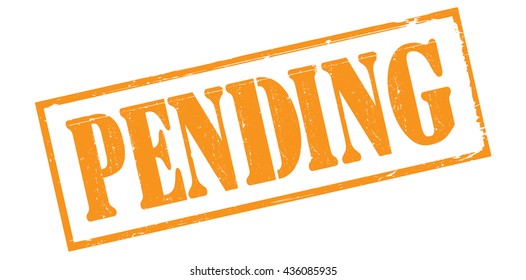 pending grunge stamp, vector illustration