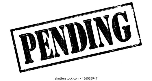 pending grunge stamp, vector illustration