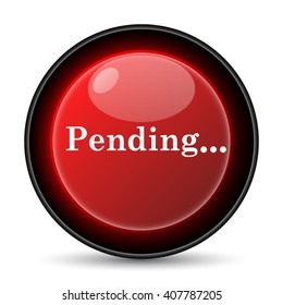 Pending icon. Internet button on white background. EPS10 vector