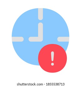 Pending icon vector illustration in flat style for any projects, use for website mobile app presentation