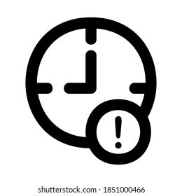 Pending icon vector illustration in line style for any projects, use for website mobile app presentation