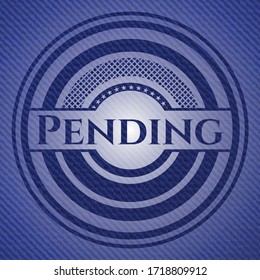 Pending jean background. Vector Illustration. Detailed. 