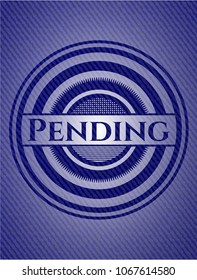 Pending with jean texture