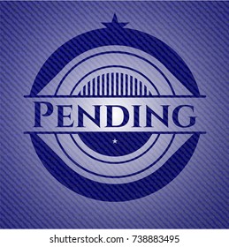 Pending with jean texture