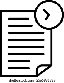 Pending Line Vector Icon Design