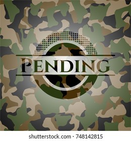 Pending on camo pattern