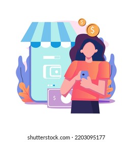 Pending Payment Flat Style Illustration Design