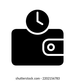 Pending Payment Symbol Icon Vector Illustration