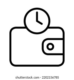 Pending Payment Symbol Icon Vector Illustration