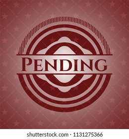  Pending red emblem. Retro