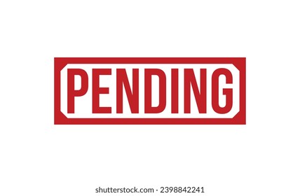 pending Red Rubber Stamp vector design.