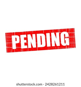 pending stamp illustration vector design