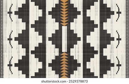 Pendleton spider rock Red. Navajo tribal vector seamless pattern. Native American ornament. Ethnic South Western decor style. Boho geometric ornament. Vector . Mexican blanket, rug. Woven