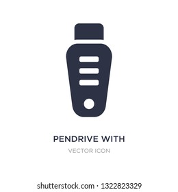 pendrive with cover icon on white background. Simple element illustration from Hardware concept. pendrive with cover sign icon symbol design.