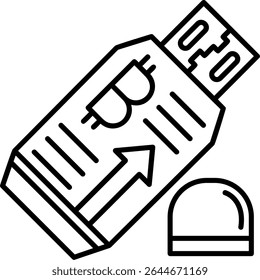 Pendrive Filled Style Icon Design