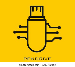 pendrive icon signs